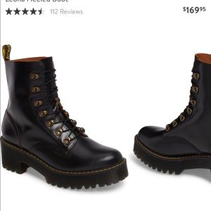 Dr. Martens Leona 7-Eye Hiker Boots- worn once!